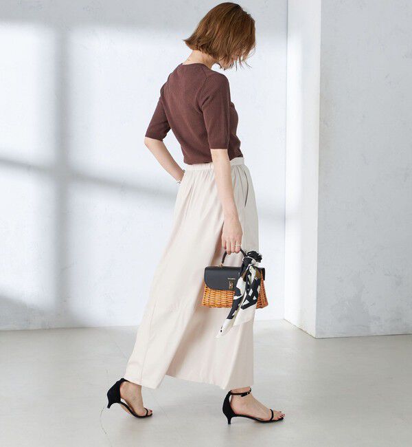 SHIPS for women「〈手洗い可能〉コットン ナイロン リブ ニット TEE」|ニット・セーター|