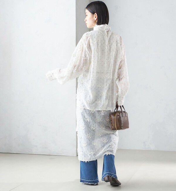 SHIPS for women「【SHIPS別注】crinkle crinkle crinkle:エンブロイダリー ラップ スカート」|スカート|