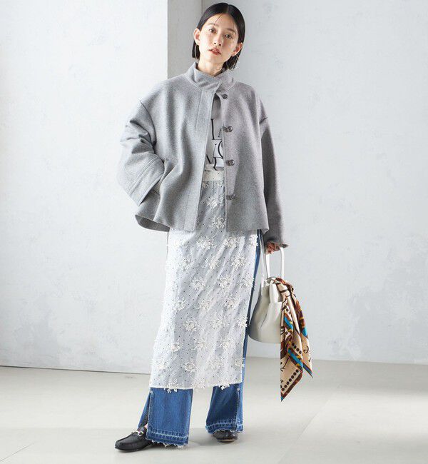 SHIPS for women「【SHIPS別注】crinkle crinkle crinkle:エンブロイダリー ラップ スカート」|スカート|