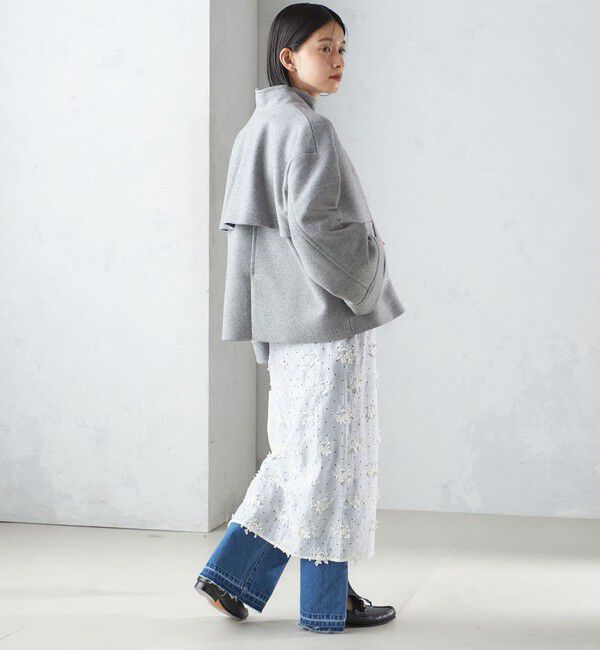 SHIPS for women「【SHIPS別注】crinkle crinkle crinkle:エンブロイダリー ラップ スカート」|スカート|