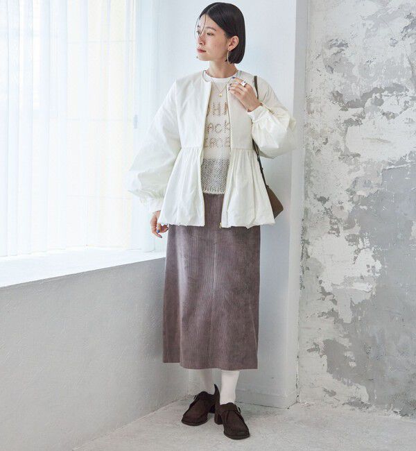 SHIPS for women「ペプラム バルーン 中綿 ブルゾン」|その他|