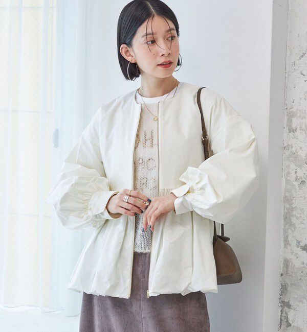 SHIPS for women「ペプラム バルーン 中綿 ブルゾン」|その他|