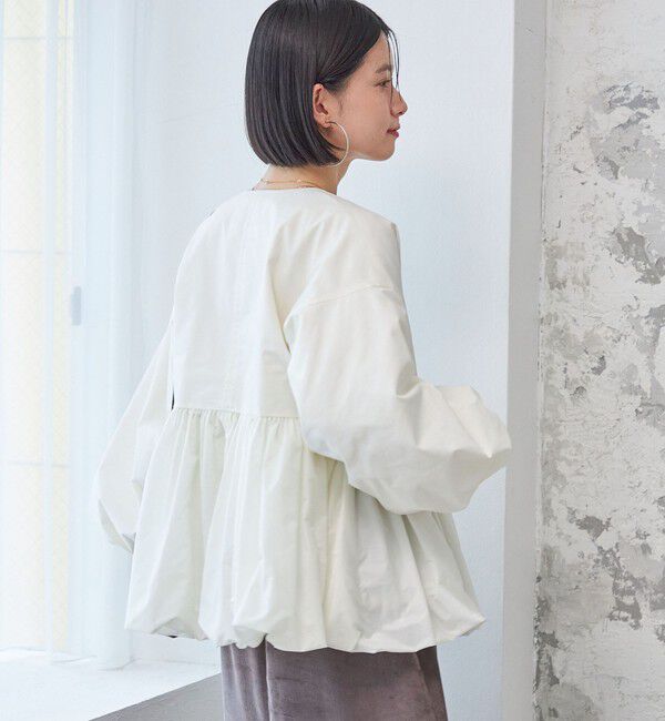 SHIPS for women「ペプラム バルーン 中綿 ブルゾン」|その他|