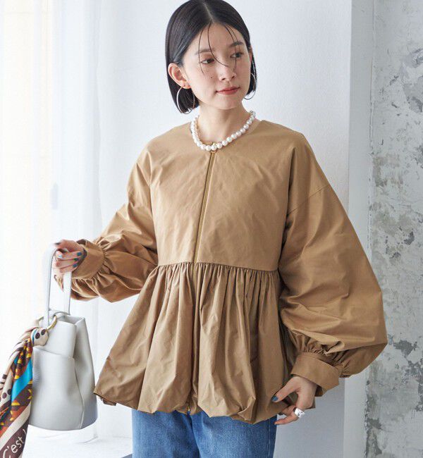 SHIPS for women「ペプラム バルーン 中綿 ブルゾン」|その他|