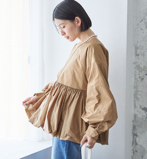 SHIPS for women「ペプラム バルーン 中綿 ブルゾン」|その他|