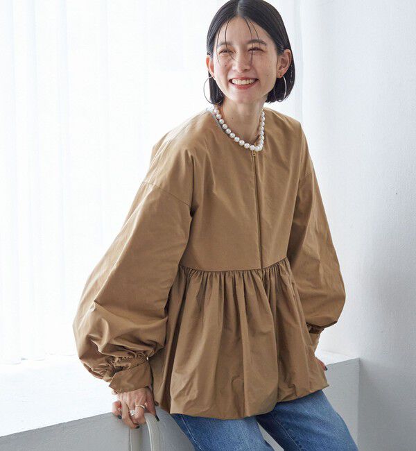 SHIPS for women「ペプラム バルーン 中綿 ブルゾン」|その他|