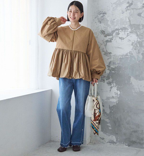 SHIPS for women「ペプラム バルーン 中綿 ブルゾン」|その他|