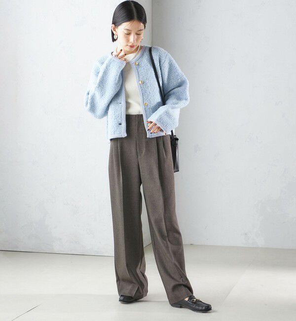 SHIPS for women「〈手洗い可能〉メタル釦 パイル ジャケット」|その他|