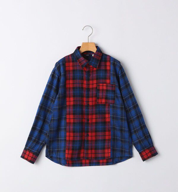 SHIPS KIDS「SHIPS KIDS:140～160cm / チェック パターン シャツ」|シャツ・ブラウス|