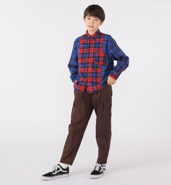 SHIPS KIDS「SHIPS KIDS:140～160cm / チェック パターン シャツ」|シャツ・ブラウス|