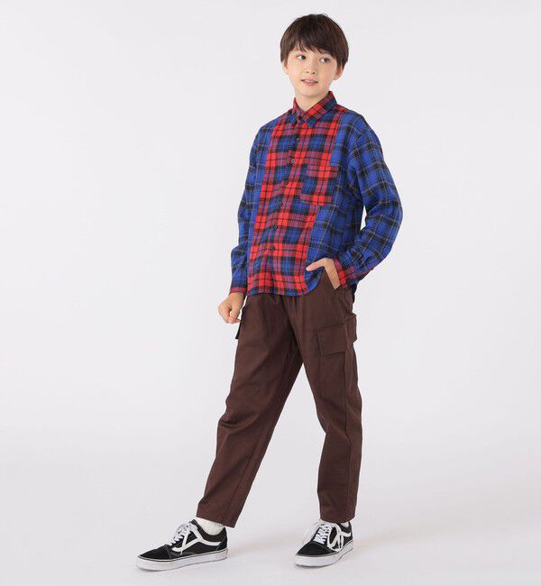 SHIPS KIDS「SHIPS KIDS:140～160cm / チェック パターン シャツ」|シャツ・ブラウス|