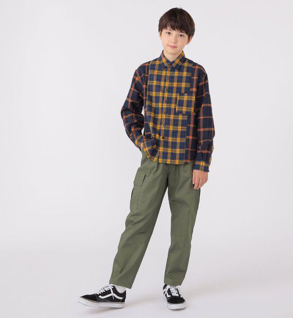 SHIPS KIDS「SHIPS KIDS:140～160cm / チェック パターン シャツ」|シャツ・ブラウス|