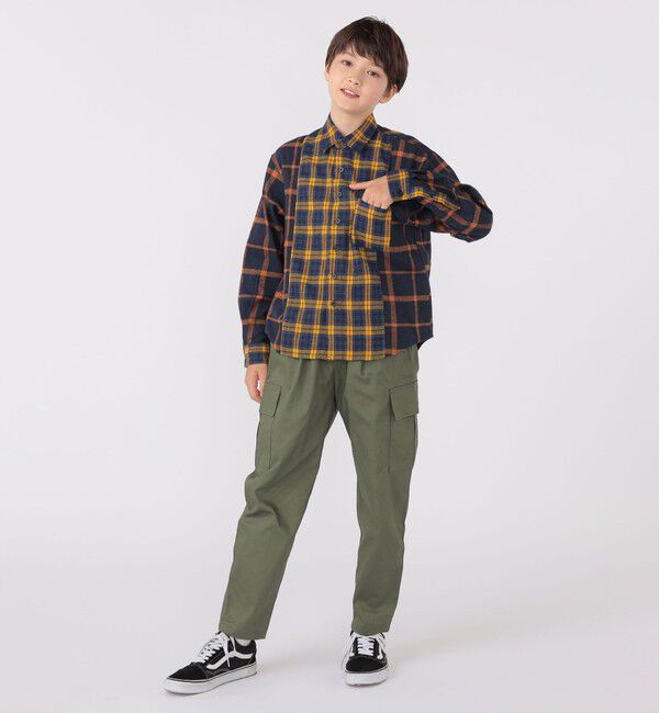 SHIPS KIDS「SHIPS KIDS:140～160cm / チェック パターン シャツ」|シャツ・ブラウス|