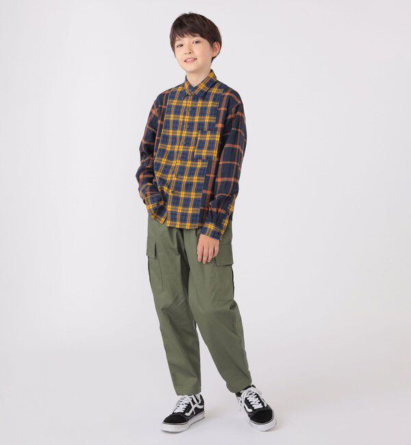 SHIPS KIDS「SHIPS KIDS:140～160cm / チェック パターン シャツ」|シャツ・ブラウス|