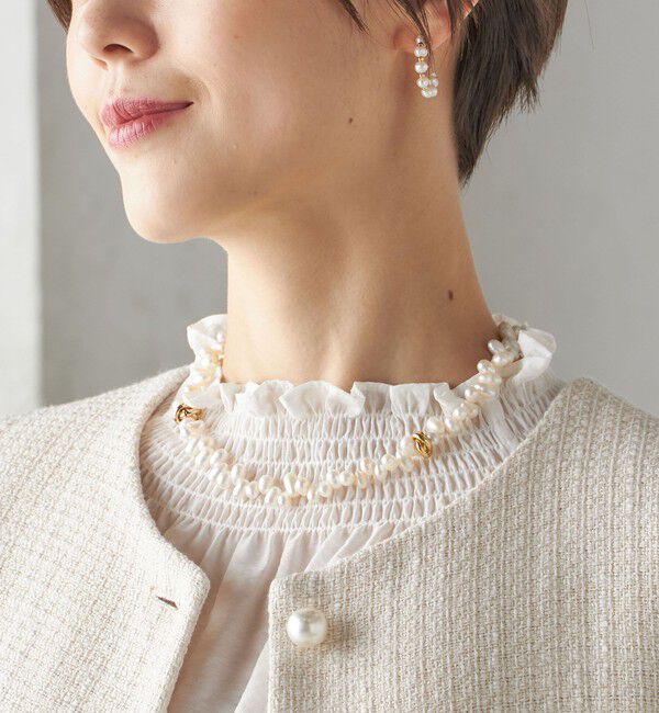 SHIPS for women「ドロップ型 淡水パール ネックレス」|ネックレス|