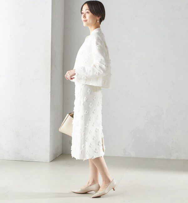 SHIPS for women「IFANSI ノーカラー ジャケット（セレモニー対応可）」|ノーカラージャケット|