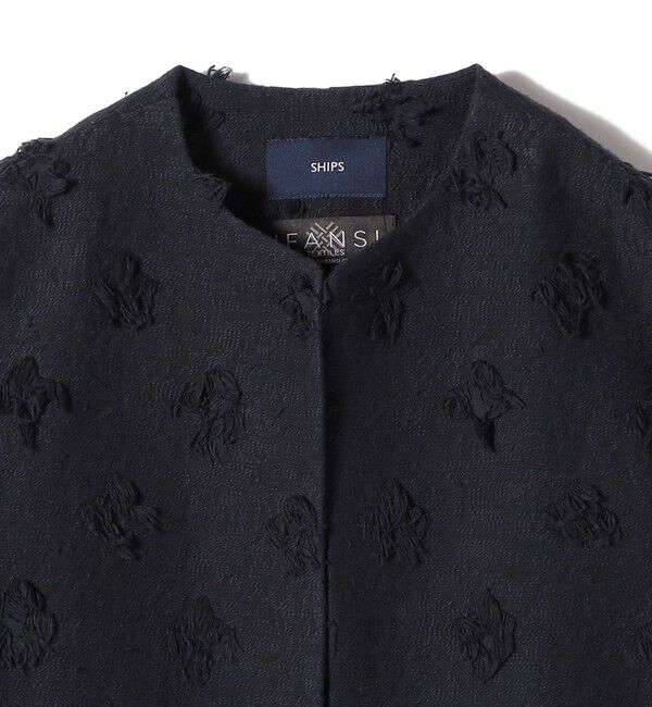 SHIPS for women「IFANSI ノーカラー ジャケット（セレモニー対応可）」|ノーカラージャケット|