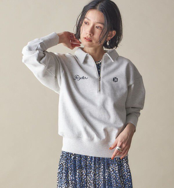 SHIPS for women「SHIPS NINE CASE:〈洗濯機可能〉ハーフ ジップ スウェット プルオーバー」|スウェット・ジャージ|