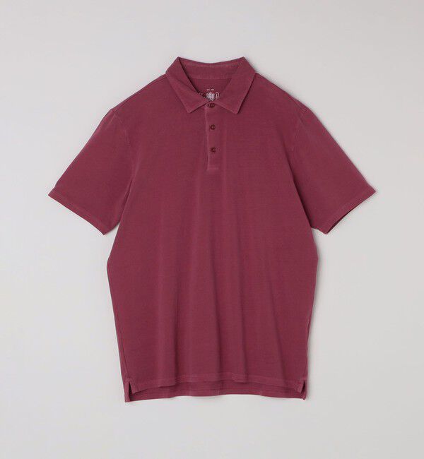 SHIPS「Alan Paine: コットン フェード ジャージー ポロシャツ」|ポロシャツ|パープル