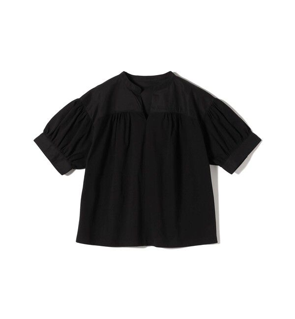 SHIPS Colors 「SHIPS Colors:〈手洗い可能〉ハイツイスト コンビ スキッパー プルオーバー」|Tシャツ・カットソー|