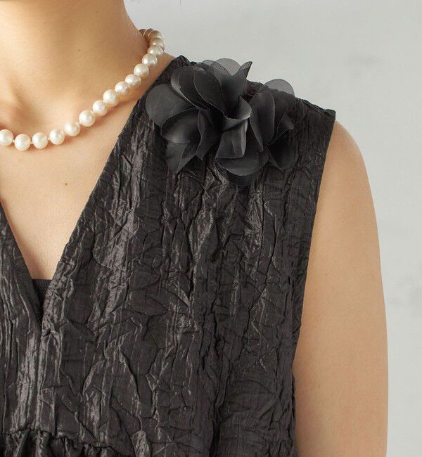 SHIPS for women「TORRAZZO DONNA:〈手洗い可能〉フラワー ティアード ブラウス」|シャツ・ブラウス|