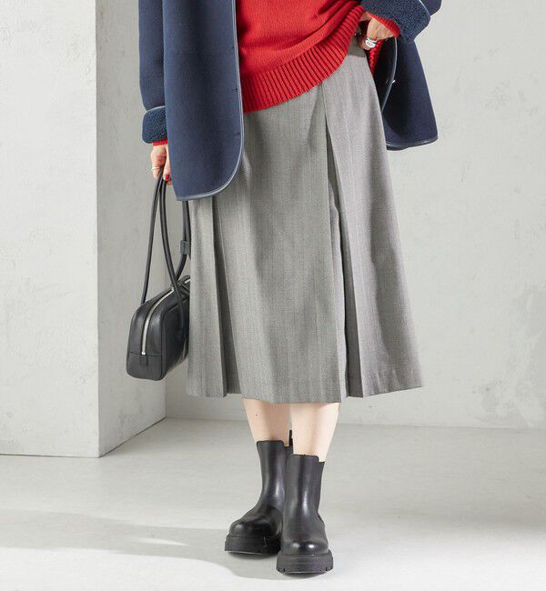 SHIPS for women「《一部追加予約》チェック ボックス プリーツ スカート」|スカート|