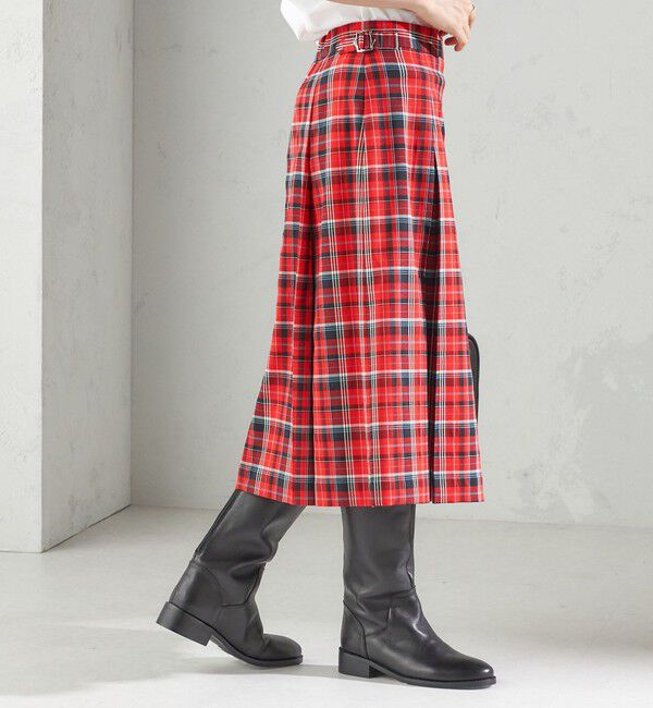 SHIPS for women「《一部追加予約》チェック ボックス プリーツ スカート」|スカート|