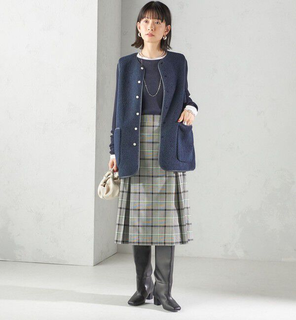 SHIPS for women「《一部追加予約》チェック ボックス プリーツ スカート」|スカート|