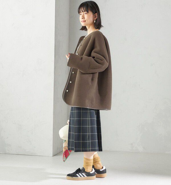 SHIPS for women「《一部追加予約》チェック ボックス プリーツ スカート」|スカート|