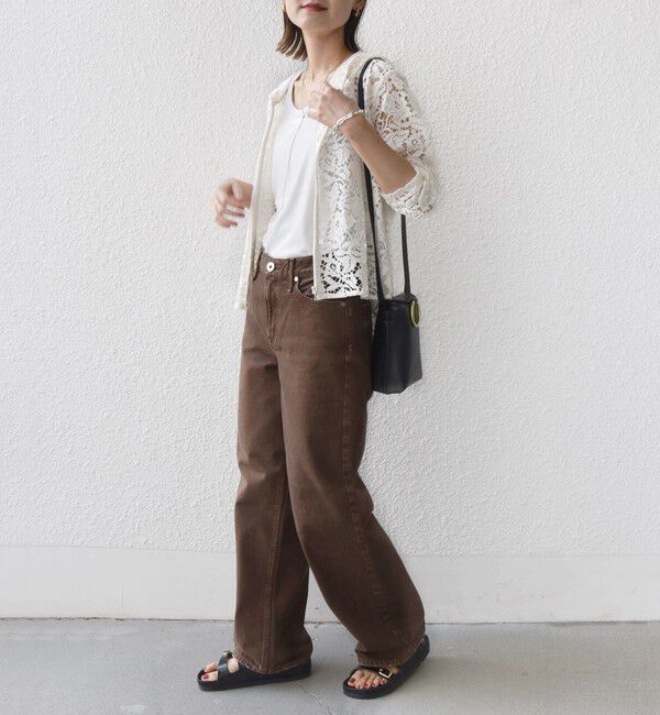 SHIPS for women「〈手洗い可能〉レース ジップアップ パーカ」|パーカー|