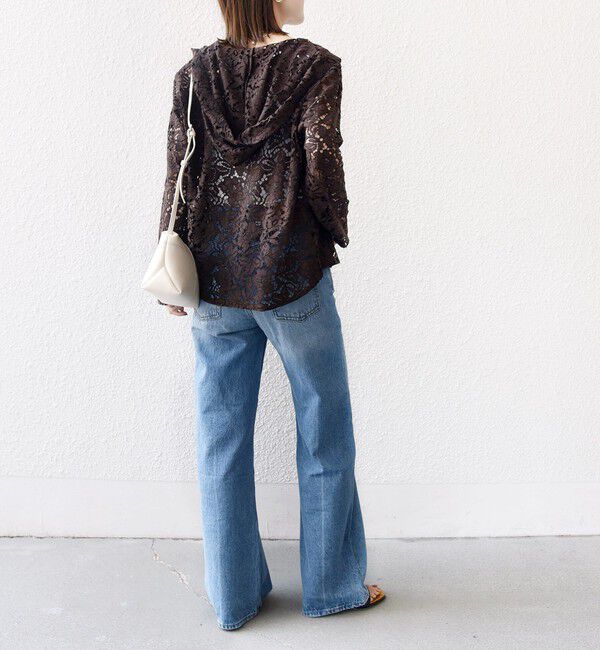 SHIPS for women「〈手洗い可能〉レース ジップアップ パーカ」|パーカー|