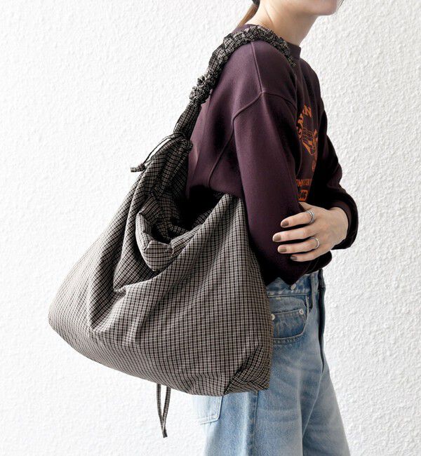 SHIPS any「SHIPS any: 3WAY チェック ギャザー ショルダーバッグ (ユニセックス)◇」|ショルダー・メッセンジャー|