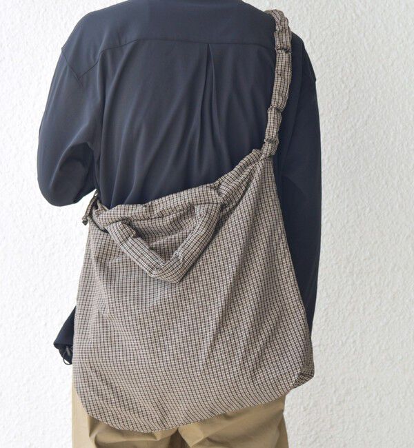 SHIPS any「SHIPS any: 3WAY チェック ギャザー ショルダーバッグ (ユニセックス)◇」|ショルダー・メッセンジャー|