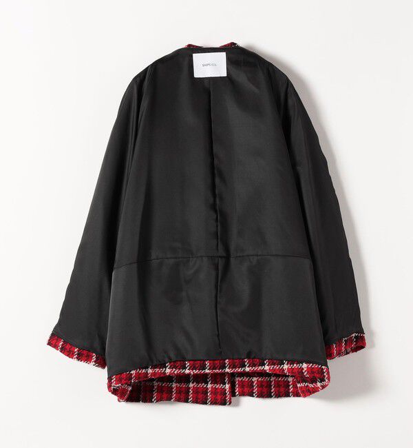 SHIPS any「SHIPS any: ブロック ツイード コクーン コート」|その他|