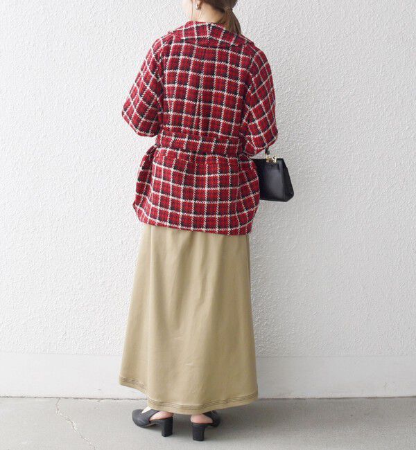 SHIPS any「SHIPS any: ブロック ツイード コクーン コート」|その他|