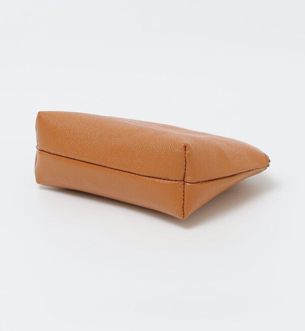 SHIPS「【WEB限定】SHIPS:【SAFFIANO LEATHER】ラウンド ジップ ポーチ」|ポーチ|