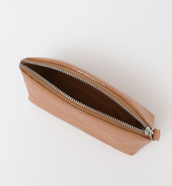 SHIPS「【WEB限定】SHIPS:【SAFFIANO LEATHER】ラウンド ジップ ポーチ」|ポーチ|