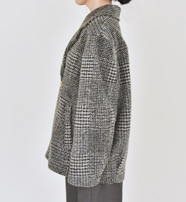 quaranciel「quaranciel: ボンディング チェック ライダース コート」|その他|