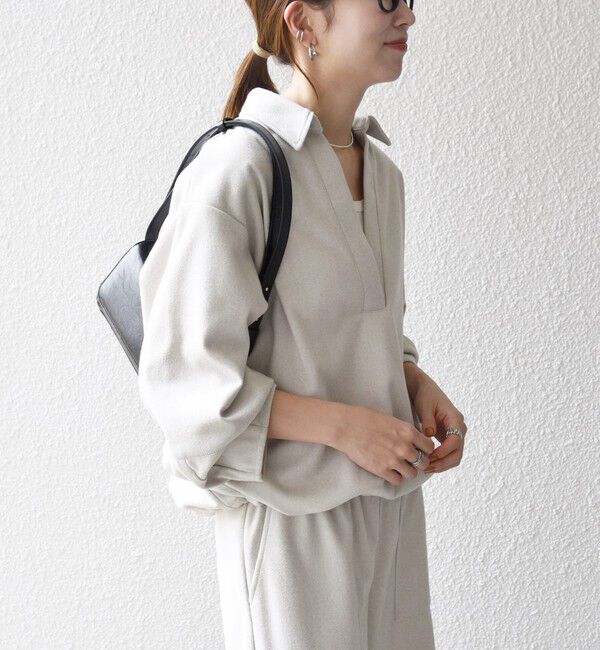 SHIPS any「SHIPS any:〈手洗い可能〉ウォーム スキッパー ドロスト シャツ」|シャツ・ブラウス|