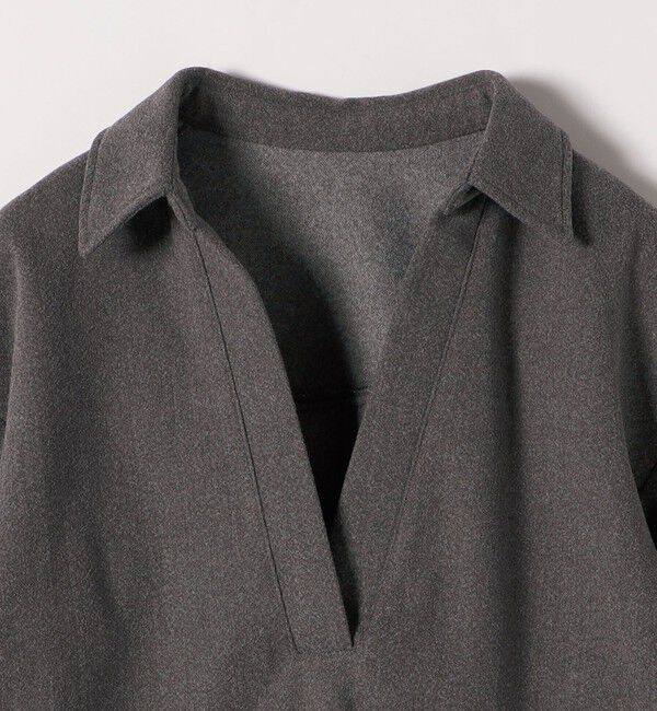 SHIPS any「SHIPS any:〈手洗い可能〉ウォーム スキッパー ドロスト シャツ」|シャツ・ブラウス|