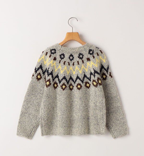 SHIPS KIDS「SHIPS KIDS:80～90cm /〈洗濯機可能〉フェアアイル柄 ニット」|ニット・セーター|
