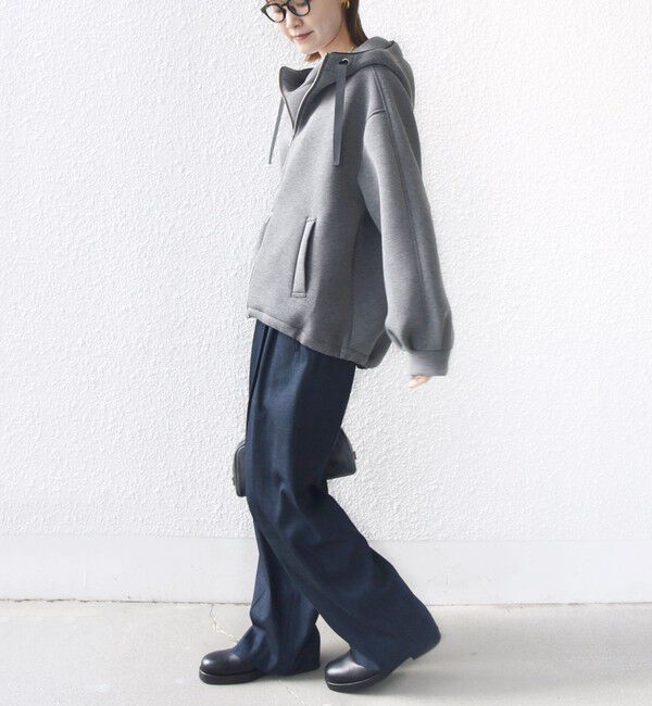 SHIPS for women「【WEB限定】〈手洗い可能〉ダンボール ダブルジップ フーディー 3」|パーカー|