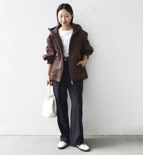 SHIPS for women「【WEB限定】〈手洗い可能〉ダンボール ダブルジップ フーディー 3」|パーカー|