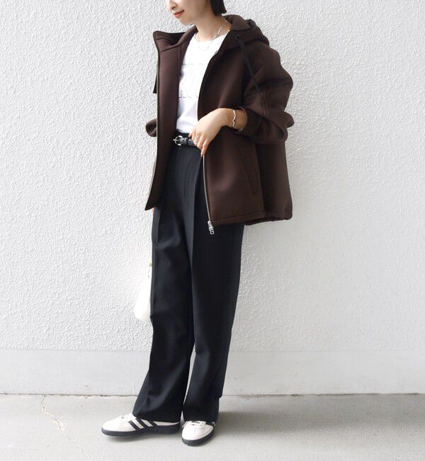 SHIPS for women「【WEB限定】〈手洗い可能〉ダンボール ダブルジップ フーディー 3」|パーカー|