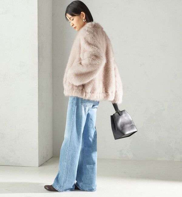 SHIPS for women「フェイク ファー コクーン ブルゾン」|その他|