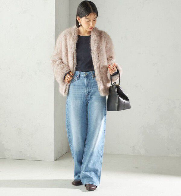 SHIPS for women「フェイク ファー コクーン ブルゾン」|その他|