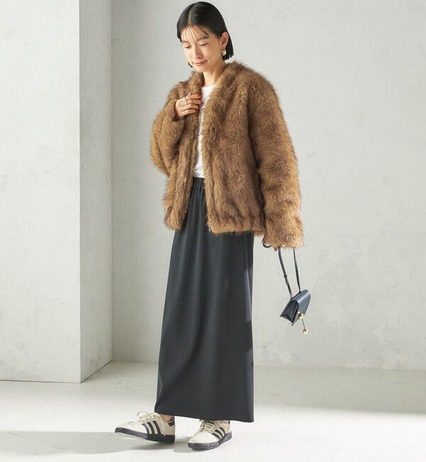 SHIPS for women「フェイク ファー コクーン ブルゾン」|その他|