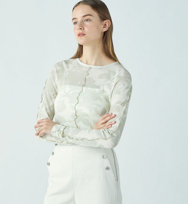 SOULEIADO「コットンプリント クルーネックプルオーバー」|Tシャツ・カットソー|