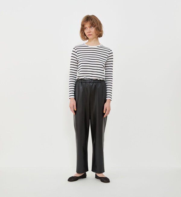 GALERIE VIE「レザーライククロスストレッチイージーパンツ」|その他|