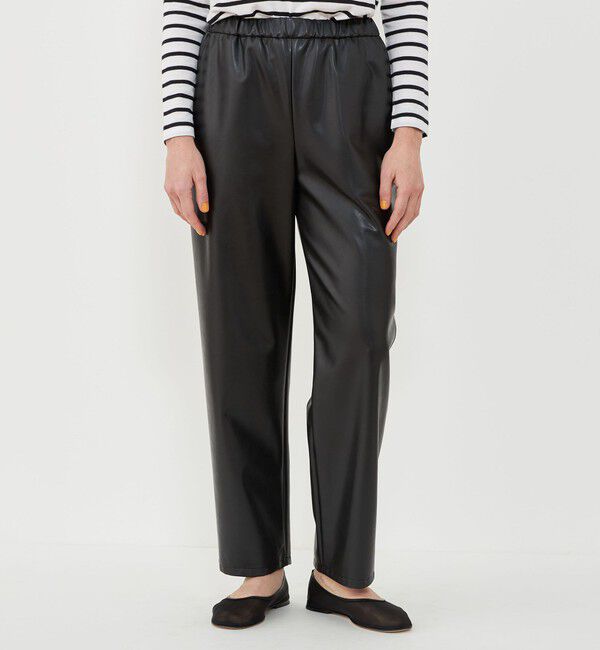 GALERIE VIE「レザーライククロスストレッチイージーパンツ」|その他|